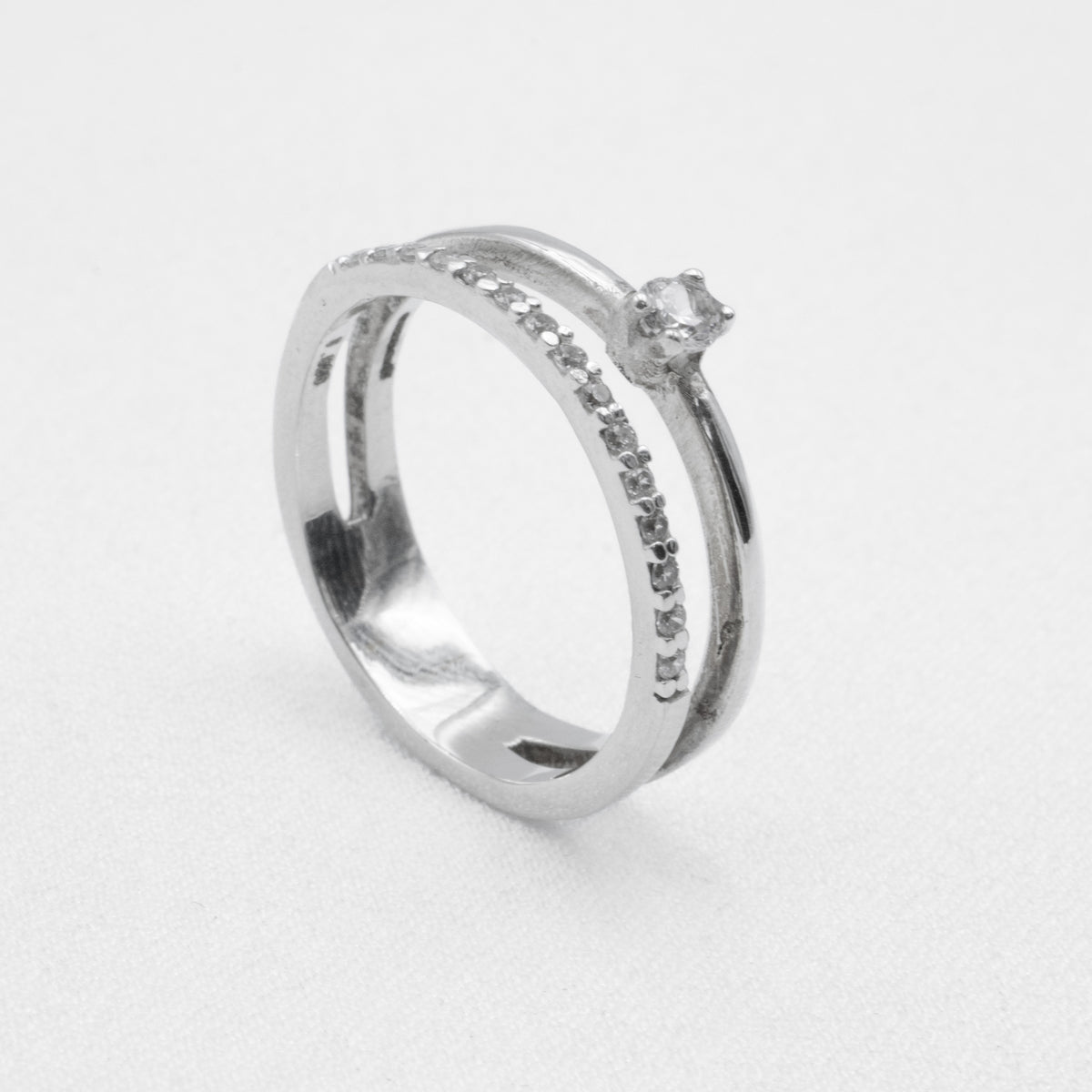 Anillo Doble de Plata