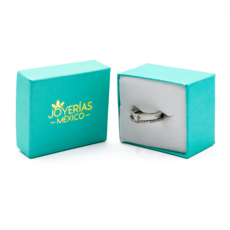 Anillo Doble de Plata