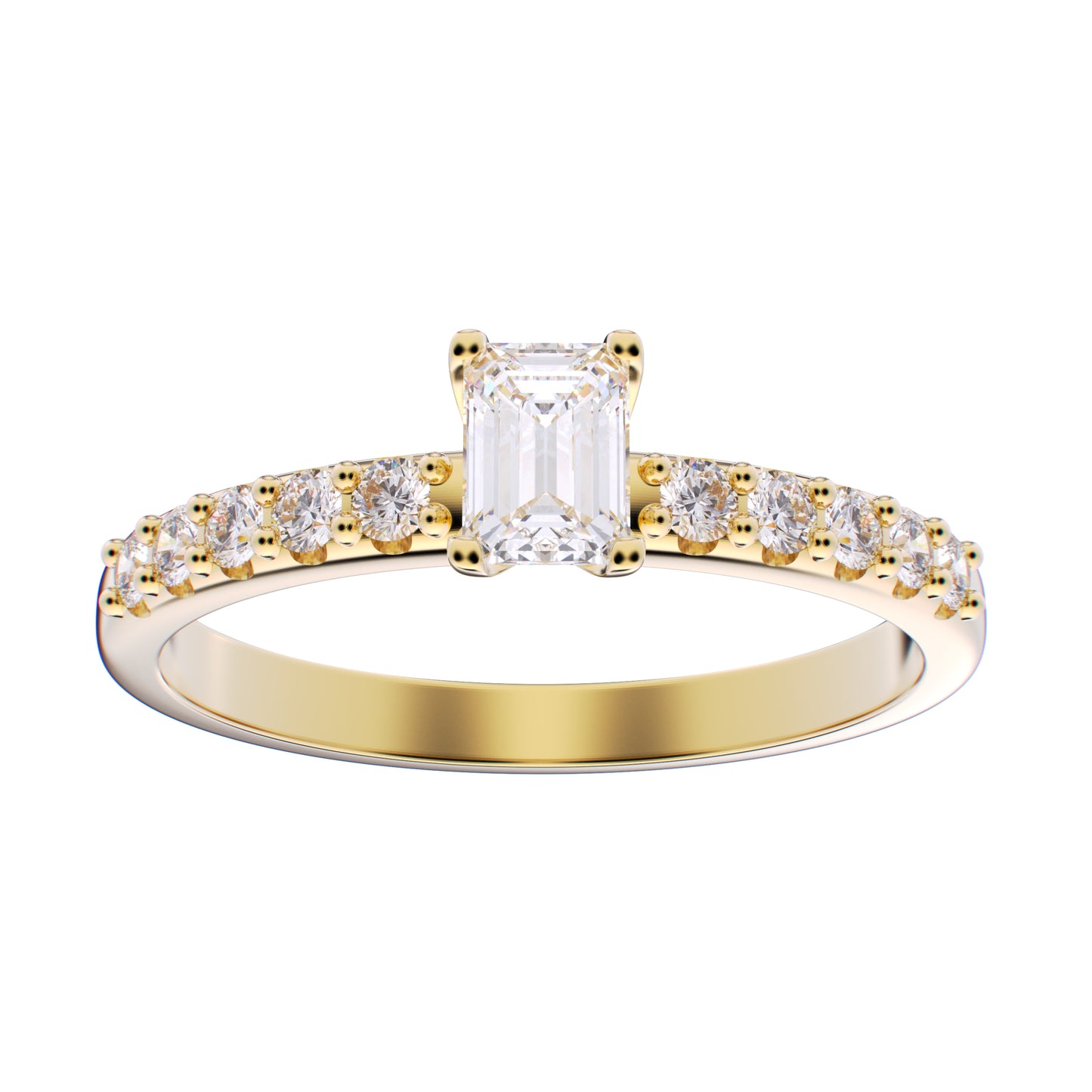 Anillo Riviera Oro 14k