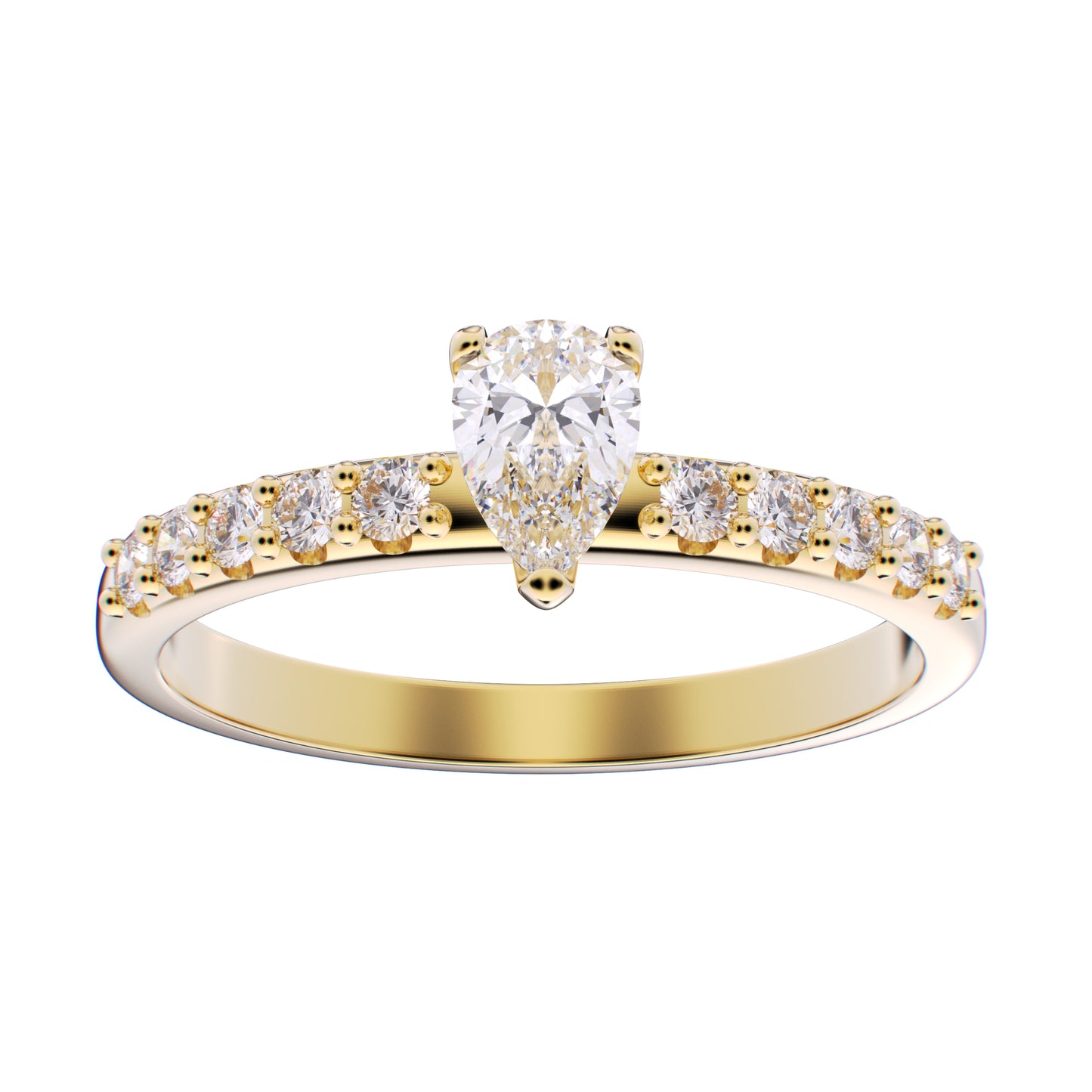 Anillo Riviera Oro 14k