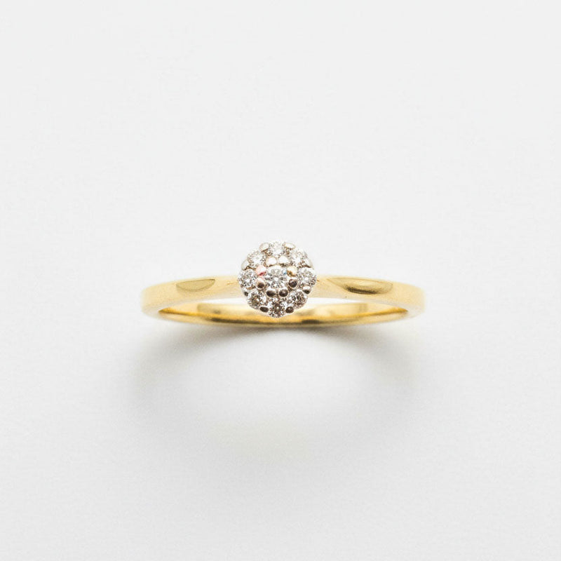 Anillo Roseta con Diamantes