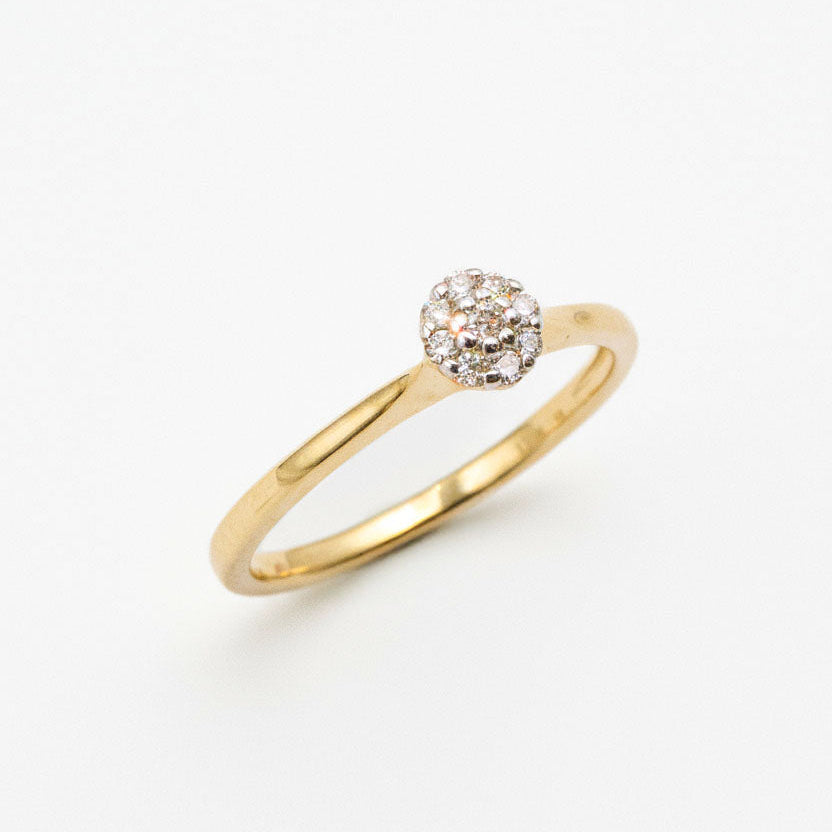 Anillo Roseta con Diamantes