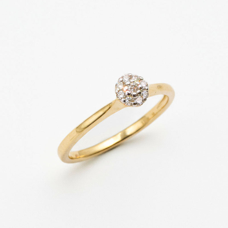 Anillo Roseta con Diamantes