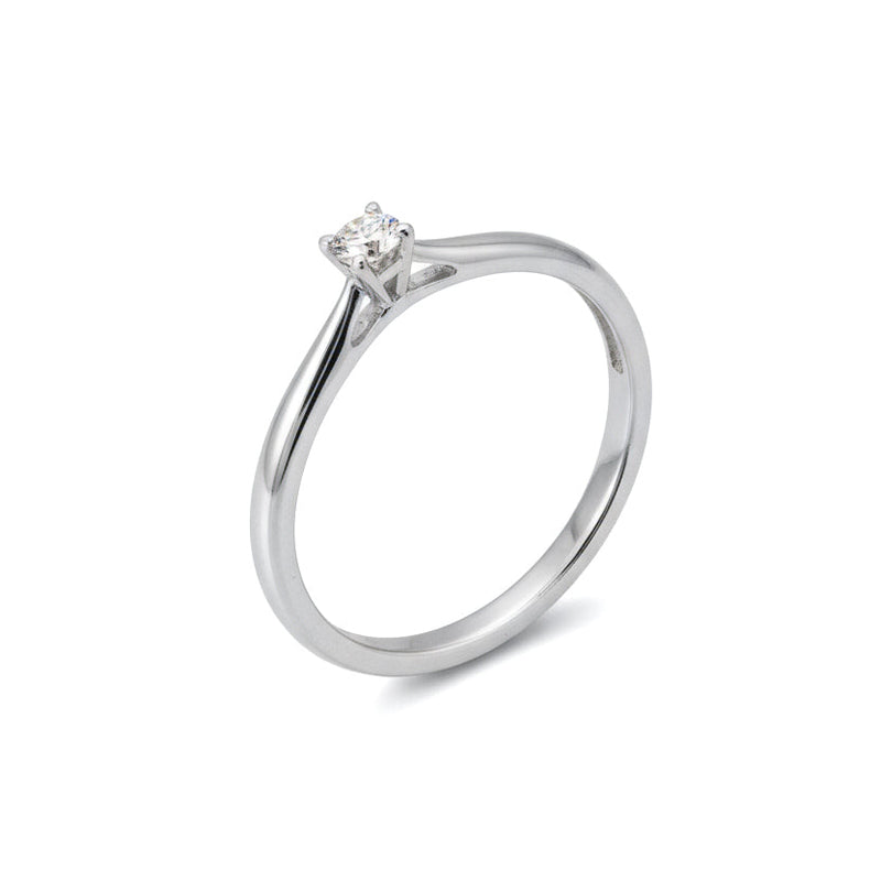 Anillo Solitario con Diamante