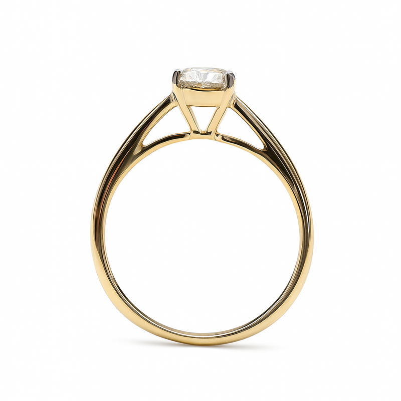 Anillo Solitario con Diamante