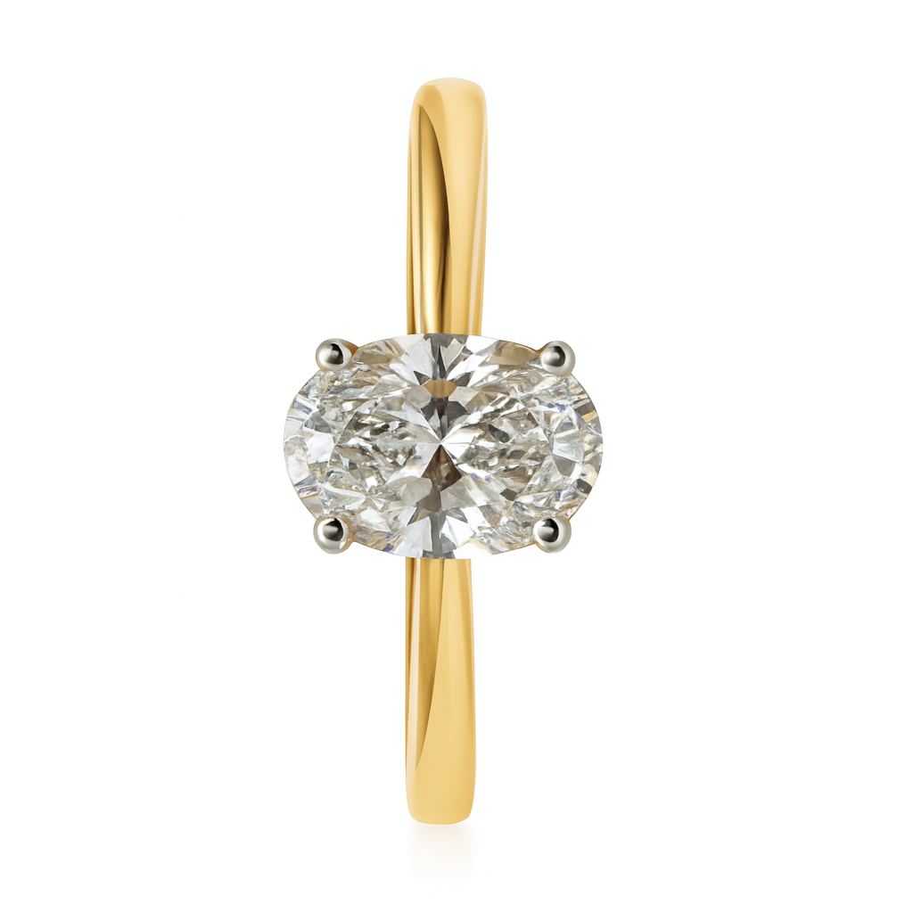 Anillo Solitario con Diamante