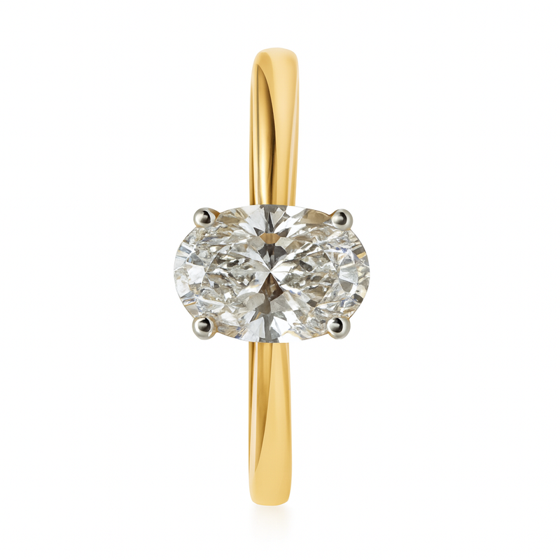 Anillo Solitario con Diamante