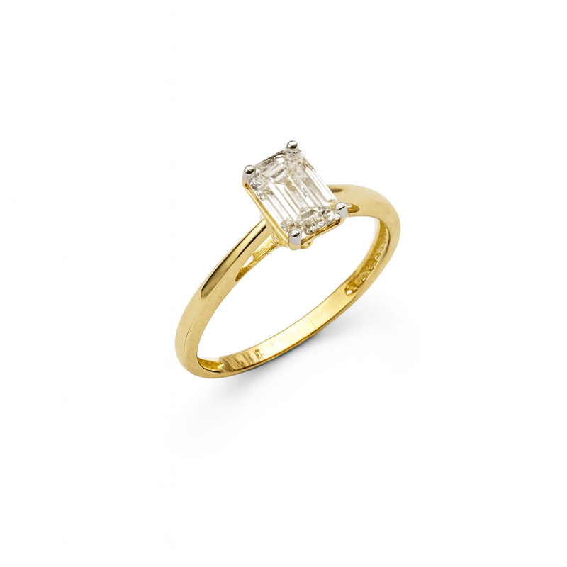 Anillo Solitario con Diamante