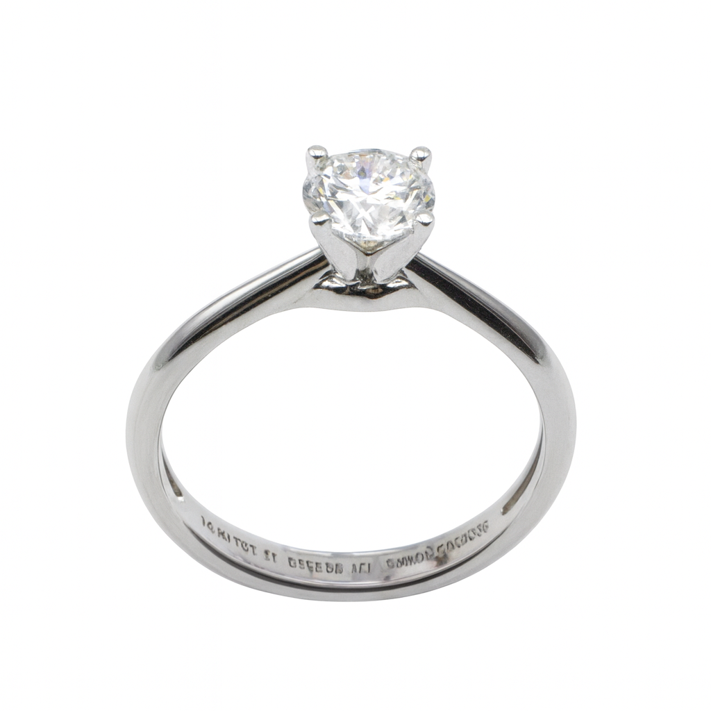 Anillo Solitario con Diamante