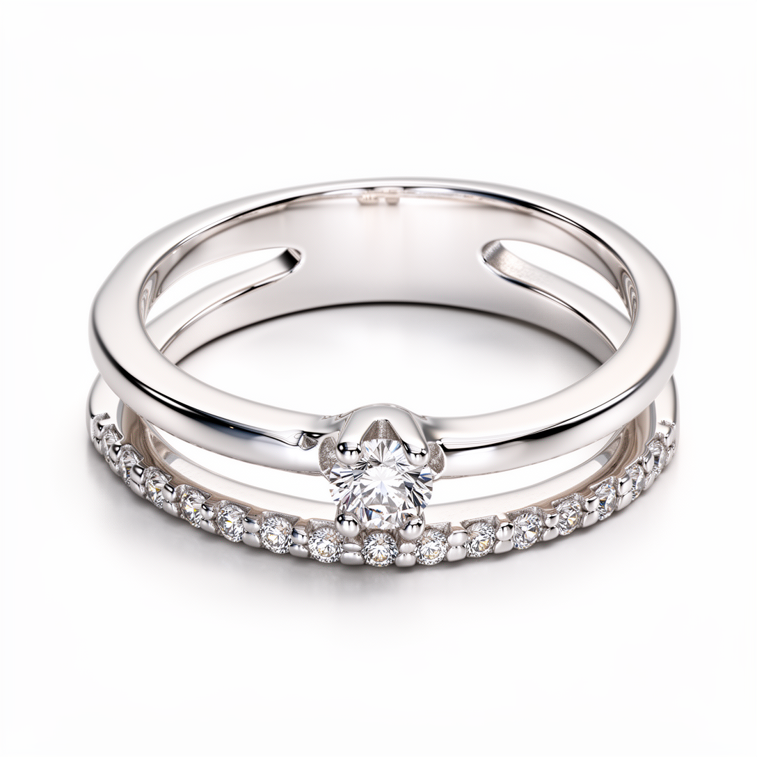 Anillo Doble de Plata