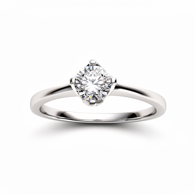 Anillo Solitario con Zirconia