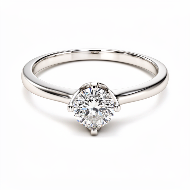 Anillo Solitario con Zirconia